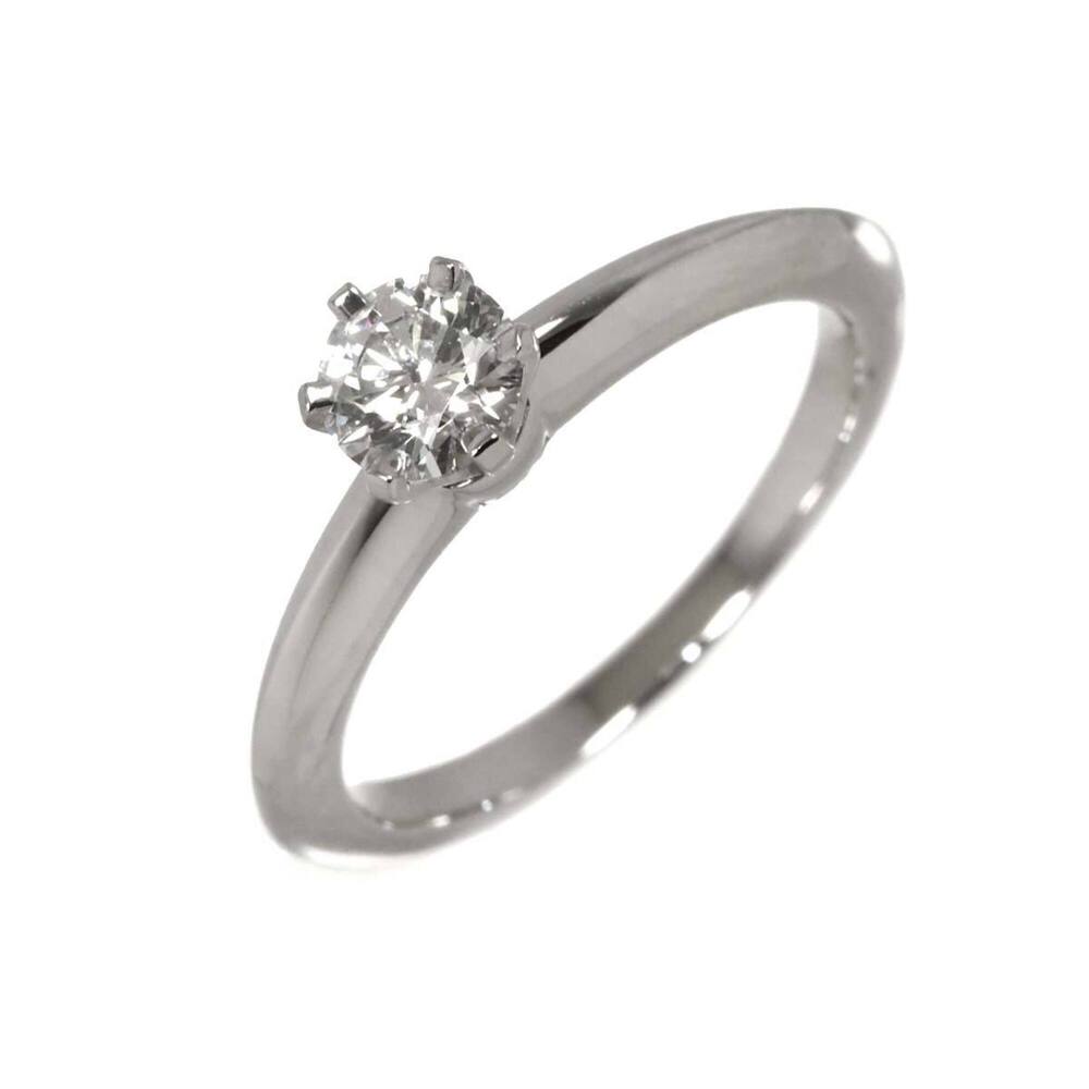 Tiffany & Co. Solitaire Diamond Ring, 0.40ct G SI1 3EX, Platinum.